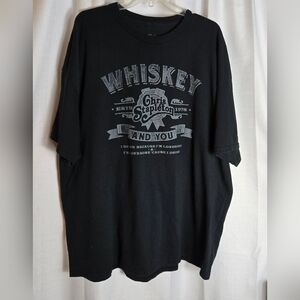 Mens 3XL Chris Stapleton Whiskey‎ and You black tshirt EUC